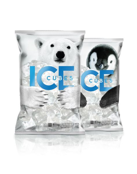 Personal Work - Ice cubes/Concept on Behance Ice Cube Packaging Design, Ice Cube Design, Ice Packaging, Bottle Design Water, Ice Club, Fancy Ice Cubes, Fruit Juice Packaging, Ice Melter, Water Bottle Label Design