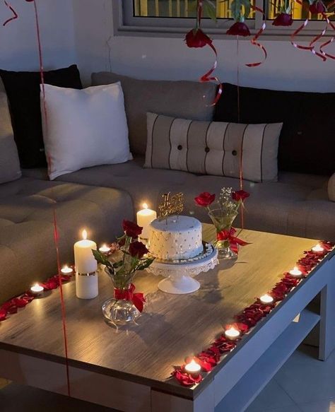 Anniversary Design Ideas At Home, Romantic Dinner Table Set Up For 2, Husbands Birthday Ideas At Home, Hubby Bday Decoration Ideas, Birthday Dinner Party For Him, Simple Romantic Room Surprise For Him, Husband Birthday Ideas At Home Decor, Birthday Ideas For Boyfriend At Home, Valentine Surprise For Husband