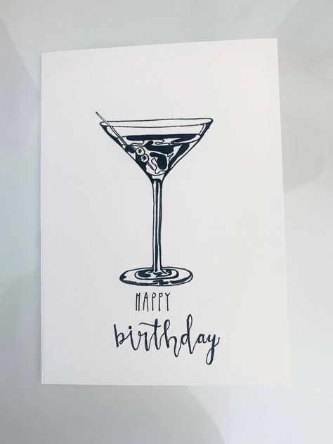 Cards For 21st Birthday, Birthday Card 22 Years, 21st Card Ideas, Cute Cards Drawing, 50th Birthday Cards Ideas For Women, Cool Birthday Card Designs, Hand Drawn Bday Cards, Birthday Card 21st Birthday, 21st Bday Card Ideas