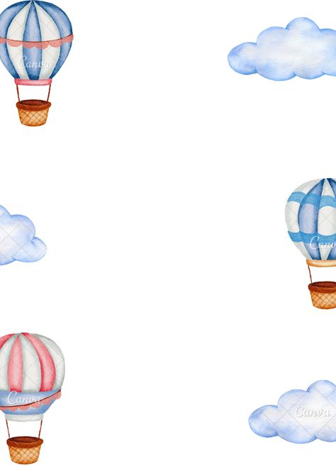 Hot Air Balloon First Birthday Party Invitation Hot Air Balloon Background, Balloon First Birthday Party, Hot Air Balloon First Birthday, Batman Invitations, Hot Air Balloon Invitation, Baby Elephant Nursery, Balloon Background, Diy Invitation, First Birthday Themes