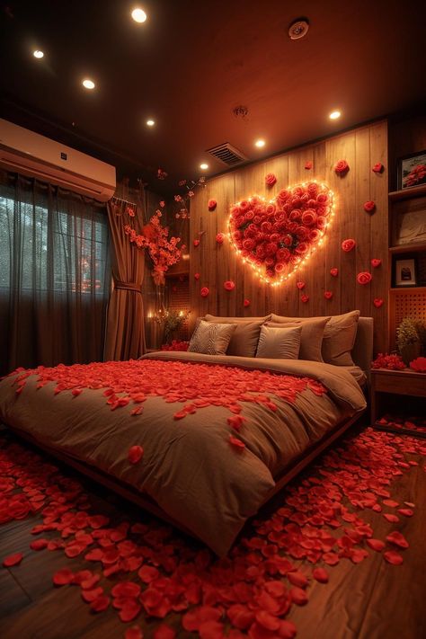 Romantic Hotel Rooms, Wedding Night Room Decorations, Romantic Room Surprise, Romantic Dinner Decoration, Romantic Valentines Day Ideas, Romantic Room Decoration, Wedding Room Decorations, Wedding Bedroom, Birthday Room Decorations