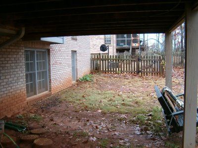 Backyard Under Deck Patio Ideas, Under Deck Landscaping, Mud Area, Under Deck Drainage, Backyard Dog Area, Patio Under Decks, Landscaping Around Deck, Two Level Deck, Deck Renovation