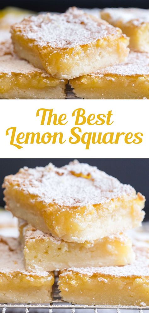 Essen, Best Lemon Squares, Desserts Aesthetic, Summer Desserts Easy, Desserts Summer, Microwave Dessert, Dessert Summer, Retro Desserts, Lemon Squares