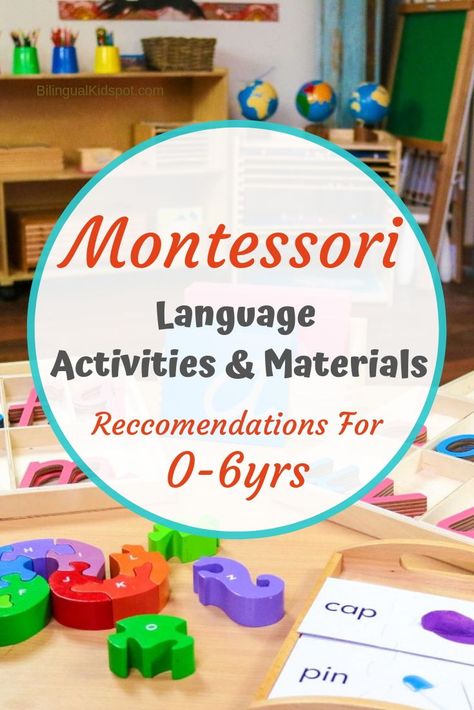 Montessori, Language Activities Montessori, Language Building Activities Preschool, Language Building Activities, Language Arts Activities For Kindergarten, Language Activities For Kindergarten, Language Stimulation Activities, Montessori English Learning, Language Montessori Activities