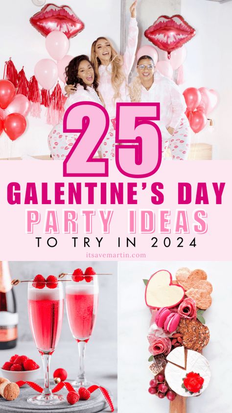 Galentines Day Ideas, Day Party Ideas, Galentines Gifts, Galentines Party, Valentines Day Food, Galentines Day, Thanksgiving Tablescapes, Christmas Tablescapes, Valentines Day Decorations