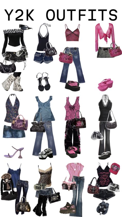 2000s Fits Aesthetic, Mcbling Outfits Summer, 2000’s Outfit Ideas, Summer Rockstar Gf Outfits, Cvnty Outfits Women, Plus Size Bimbocore Outfits, Clothing Styles List, Basic Y2k Outfits, Red Rose Outfit