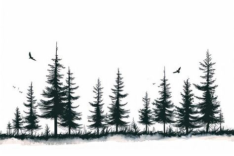 Pine tree forest drawing plant line. | free image by rawpixel.com / Joseph Ralph Tree Forest Drawing, Forest Line Drawing, Pine Tree Drawing, Pine Tree Forest, Forest Drawing, Pine Trees Forest, Tree Sketches, Ponderosa Pine, Plant Drawing