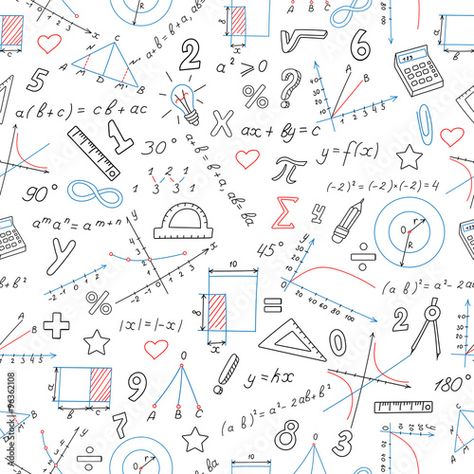 Math Infographic, White Background With Design, Math Wallpaper, Physics Projects, Math School, Instagram Photo Frame, Math Formulas, Coloring Markers, Seamless Background