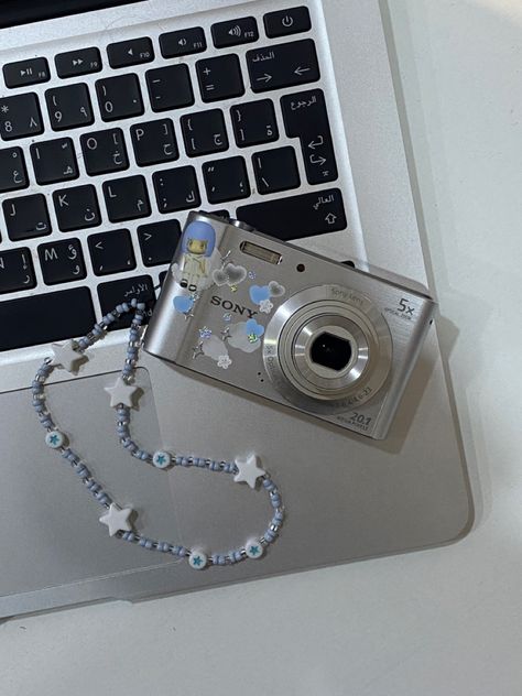 Throw Away Camera, Digital Camera Deco, Sony Digital Camera Aesthetic, Digital Camera Decorations, Sony Cybershot Camera Aesthetic, Decorated Digital Camera, Digital Camera Decorated, Sony Camera Aesthetic, Cute Cameras