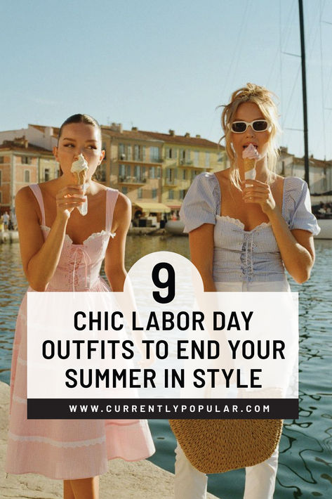 Looking for the perfect outfit to end summer on a stylish note? Discover 9 chic Labor Day outfits that are perfect for any celebration. From cute summer dresses to stylish BBQ looks, find inspiration for your holiday wardrobe. Embrace the latest trends and make a statement this Labor Day with these effortlessly stylish outfits. Boat Day Outfit Summer Casual, Layering Dresses Summer, Bbq Outfit Ideas Casual, Boston Summer Outfits, Backyard Bbq Outfit Ideas, Lunch Outfit Summer, Wine Tasting Outfit Summer, Summer Wineries Outfit, Barbecue Outfit