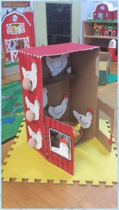 Farm Dramatic Play, Dramatic Play Diy, Easy Paper Crafts For Kids, Farm Theme Preschool, Farm Animal Crafts, Farm Preschool, Dramatic Play Preschool, Farm Activities, Dramatic Play Centers