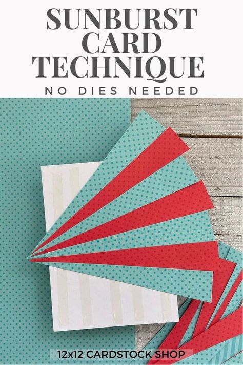 easy card making tutorial : sunburst cards Sunburst Cards Template, Starburst Cards Tutorial, Sunburst Cards Tutorial, Sun Cards Handmade, Card Making Techniques Tutorials, Quilt Cards Handmade, Handmade Cards Ideas Creative Cardmaking, Pattern Paper Cards, Handmade Cards Ideas Creative