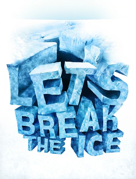 Ice Poster, Interesting Words, Math Camp, Ice Breaking, Poster Fonts, Business Courses, Ice Breakers, Graphic Design Fun, Back To School Activities