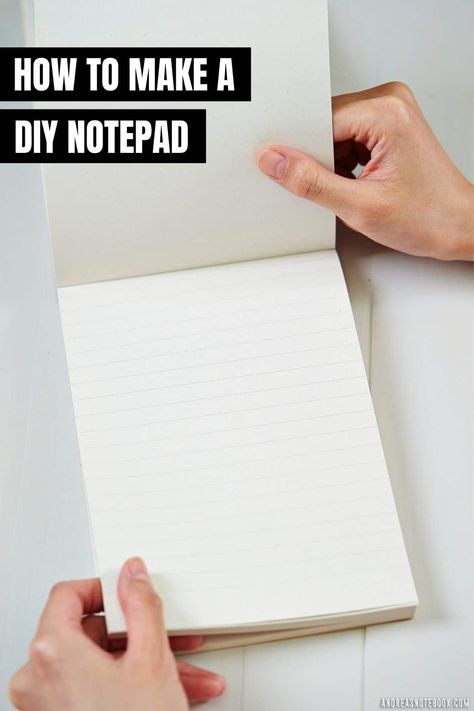 How To Create Notepads, Diy Notebook Binding Glue, Making A Notepad, Diy Mini Notepad, Home Made Notebooks, Making Notepads To Sell, Notebook Making Diy, Making Notebooks Diy, How To Make Notepads