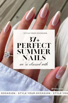 Nails Trends Summer 2024, What To Ask For At Nail Salon, Cool Girl Summer Nails, Summer Classy Nails 2024, Minimalist Summer Nails 2024, Subtle Almond Nails, Nail Shape Trends 2024, Holiday Nails Summer Biab, Summer Nails 2024 Simple