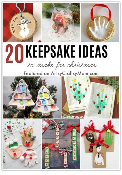 Kids Crafts For Grandparents Christmas, Christmas Crafts For Kids To Give To Parents, Kids Christmas Craft Keepsakes, Christmas Presents For Kids To Make, Kids Craft Gifts For Christmas, Kid Gifts For Parents, Christmas Craft Keepsake Kids, Diy Christmas Gifts With Kids, Christmas Gifts Made By Toddlers