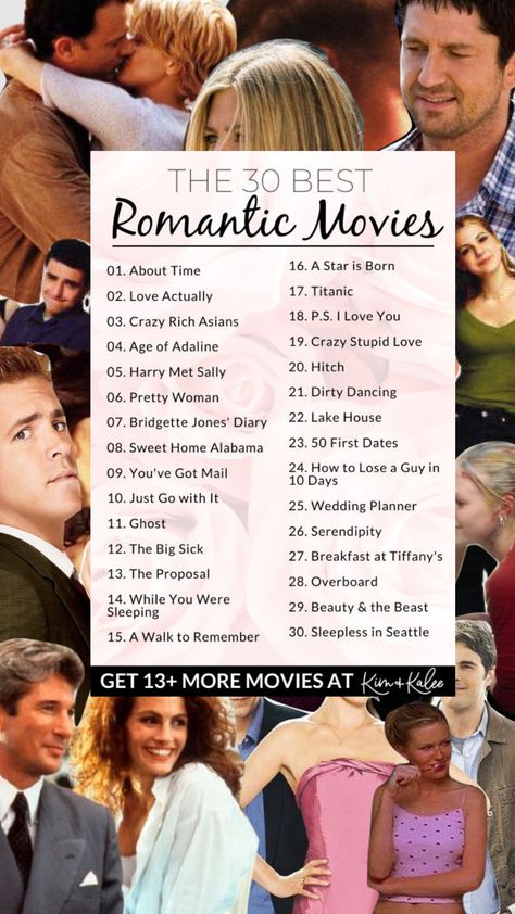 30 best rom coms 00s Rom Coms, List Of Rom Coms, Classic Rom Com Movies, 90s Rom Com Movies List, Rom Com Character Costumes, Netflix Rom Coms List, 2000s Rom Com Movies, Romantic Movies To Watch With Boyfriend, Classic Rom Coms