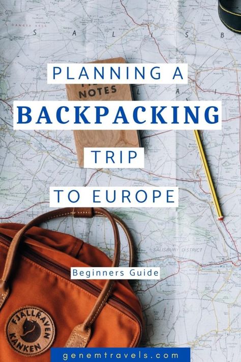 Planning a Backpacking Trip to Europe - Beginners Guide - Genemtravels #backpacking #europetravel #budgettravel Backpacking Europe Packing, Backpacking Essentials, Backpack Through Europe, Backpacking Europe Packing List, Europe Packing List, Backpacking India, Backpack Essentials, Packing For Europe, Trip To Europe