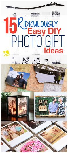 Diy Photo Gift Ideas, Creative Photo Gifts, Picture Gifts Diy, Diy Photo Projects, Photo Christmas Gifts, Family Photo Gifts, Photo Crafts Diy, Photo Album Gift, Photo Gifts Diy