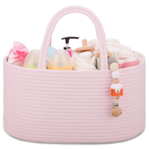 PRICES MAY VARY. Cotton Stylish Diaper Organizer Caddy: Perfect baby caddy, its size is 14.2 "L * 8.7" W * 7.1 "H, suitable for store baby's small items.This baby caddy organizer designed with removable dividers. With multi compartment, you can keep baby essentials neatly organized, such as diapers, bibs, wipes, lotions, baby toys, changing pads, creams, pacifiers and more.It offers ample space for baby necessities or nursery essentials. Versatile Baby Basket for Newborn Essentials: COMSE diaper Baby Shower Basket Ideas, Hospital Gift Baskets, Twin Baby Shower Gifts, Creative Baby Shower Gifts, Diaper Organizer, Baby Party Favors, Baby Gift Registry, Baby Shower Registry, Gifts For New Mothers