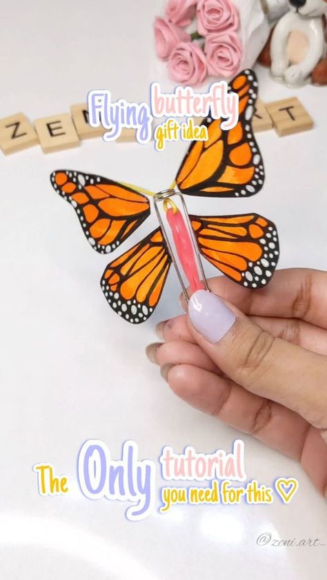 Paper Clip Diy, Prateek Kuhad, Flying Butterfly, Paper Craft Videos, Diy Birthday Gifts For Friends, Diy Gift Set, Easy Paper Crafts Diy, Handmade Paper Crafts, Diy Crafts Paper Flowers