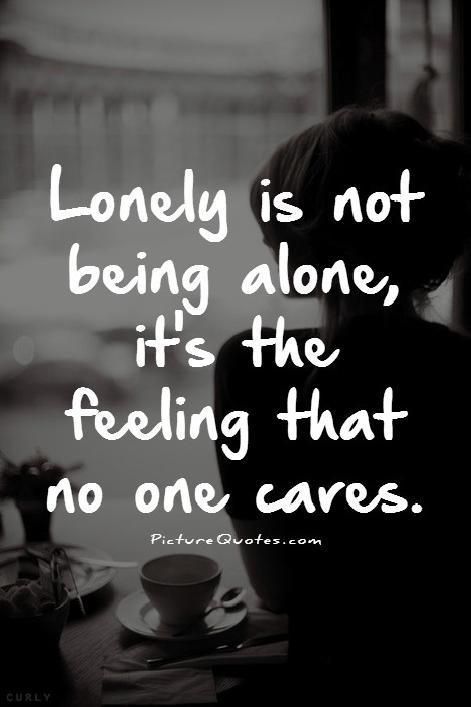 lonely is not being alone... True Quotes, Inspirerende Ord, Super Quotes, E Card, The Feeling, New Quotes, The Words, Great Quotes, Quotes Deep