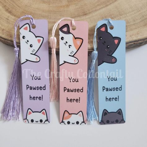 Cute kitty kawaii style bookmarks now available! Which is your favourite? 🐱🐾 #kitty #kawaiiaesthetic #bookish #booktok #cats #catlovers #reading #bookmarks #bookaccessories #calico #whitecat #blackcat Kawaii, Cat Bookmarks Diy, Kitty Bookmarks, Cute Bookmarks Handmade, Book Marks Design Ideas, Creative Diy Bookmarks, Creative Writing For Kids, Cat Bookmark, Handmade Bookmarks Diy