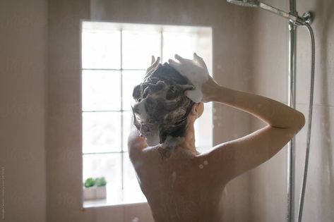 Showering Reference, Taking A Shower Aesthetic, Shower Photography Woman, Person Showering, Showering Aesthetic, Woman Taking A Shower, Girls In Shower, Shower Aesthetic, Shower Pictures