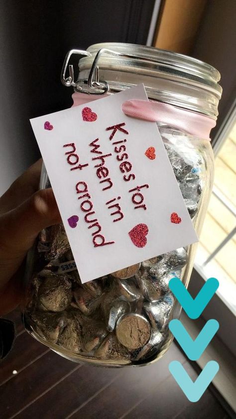 Kiss Day Gifts For Him, Cute Boyfriend Gifts For Valentines Day, Kisses In A Jar For Him Boyfriends, Kisses When I Am Not Around Jar, Boyfriend Gifts Kisses, Kisses For When You Miss Me Jar, Valentines Gift Idea For Boyfriend, Valentine Box Ideas For Boyfriend, Boyfriend Valentines Gift Ideas