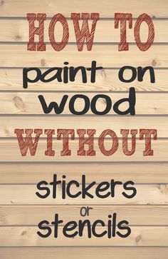 How to paint letters and words on wood without needing stencils or stickers.  Making those professional looking signs is much easier than you think.  Get the tutorial at www.CrazyDiyMom.com Painted Letters On Wood, Paint Letters, Stickers Making, Words On Wood, Paint On Wood, How To Make Signs, Diy Wood Signs, Creation Deco, Pallet Crafts