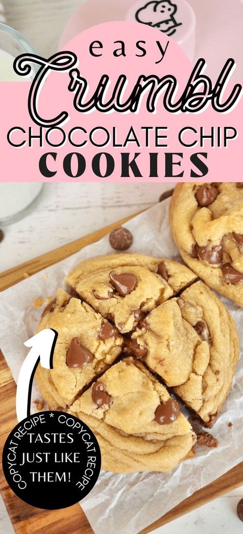 Crumbl Chocolate Chip Cookies, Soft Chocolate Chip Cookies Recipe, Copycat Crumbl, Soft Chewy Cookies, Crumble Cookie Recipe, Soft Chocolate Chip Cookies, Chocolate Chip Cookie Recipe, Gourmet Cookies, Chocolate Cookie Recipes