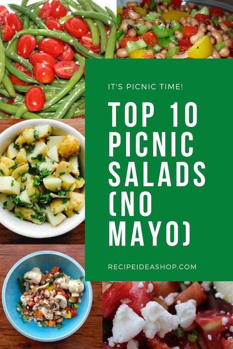 Salads Without Mayonnaise, Potato Salad No Mayonnaise, No Mayo Salads, Picnic Salad Ideas, Healthy Rice Salad, Pine Nut Salad Recipe, Salad Without Mayonnaise, Summer Picnic Salads, Barley Salad Recipes