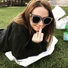 Instagram, Sunglasses, Jessica Barden, The End, A Woman, On Instagram