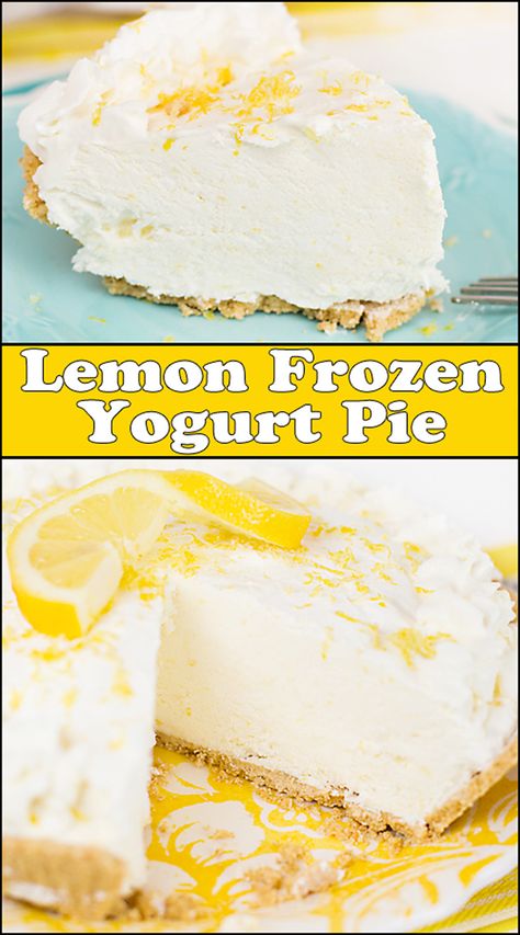 Pie, Torte Frozen, Frozen Pies, Yogurt Pie, Treat Burns, Lemon Juice Benefits, Hot Lemon Water, Lemon Health Benefits, Frozen Lemon