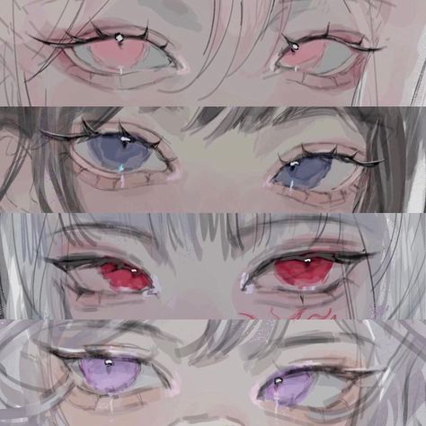 kaye on Instagram: “it’s my bday today so here’s an eye compilation 🥞 #eyes #eyedrawing #eyememe #wip #sketch #rkgk #illust #digitalart #myart #procreate…” Croquis, Eye Inspo Art, Cute Eyes Reference, Different Eye Drawings, Eyes Refrence Art, Four Eyed Character Design, Character Eyes Reference, Anime Drawing Procreate, How To Draw Pretty Eyes