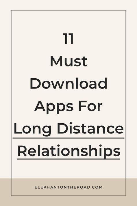 If you are looking for more apps (and ways) to break the monotonous routine, then take a look at this post. It will help a lot!   Apps For Couples. Apps For Long Distance Relationships. Tips For Long Distance Relationships. LDR. Long Distance Relationship Advice. Elephant on the Road. Long Distant Relationship Gifts For Him, Missing My Man Long Distance, How To Long Distance Relationship, Things To Do With Your Boyfriend Long Distance, Advice For Long Distance Relationships, Games To Play With Long Distance Boyfriend, Things To Say To Your Long Distance Boyfriend, How To Do A Long Distance Relationship, What To Do In A Long Distance Relationship