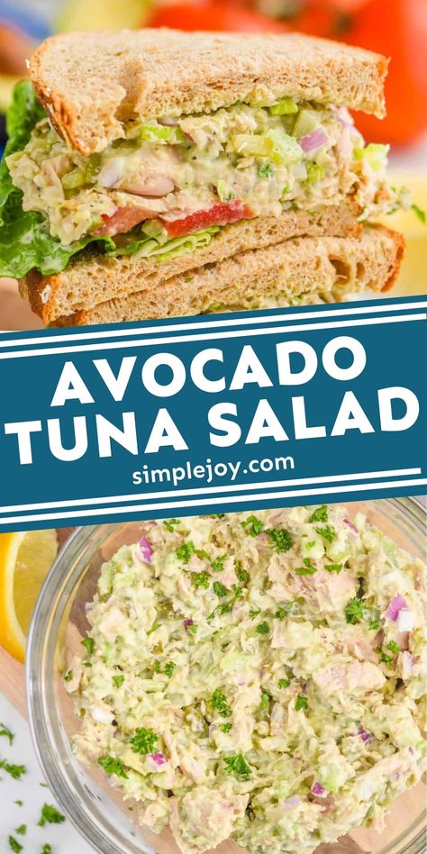 Best Tuna Salad Recipe, Best Tuna Salad, Avocado Recipes Healthy, Avocado Tuna, Avocado Tuna Salad, Tuna Avocado, Tuna Salad Recipe, Tuna Recipes, Lost 100 Pounds