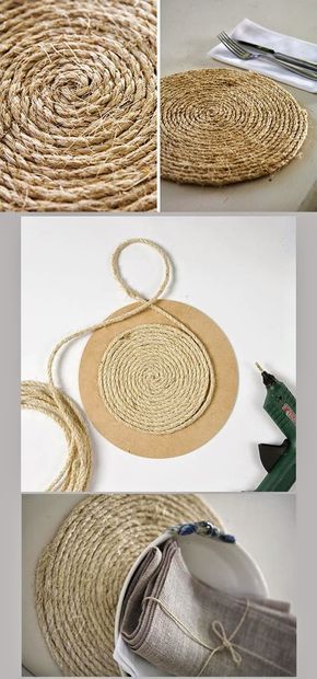 Diy Rope Design, Diy Para A Casa, Hantverk Diy, Rope Diy, Hemma Diy, Diy Casa, Rope Crafts Diy, Rope Crafts, Rope Design