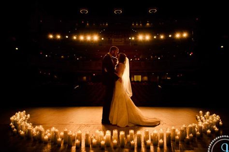 bride and groom wedding surrounded by candles on a stage Wedding Ceremony Ideas, Wedding Outside, Lilac Wedding Bouquet, Candlelit Wedding, Candle Lit Wedding, Bridal Party Gowns, Candle Wedding Decor, Lilac Wedding, Used Wedding Dresses