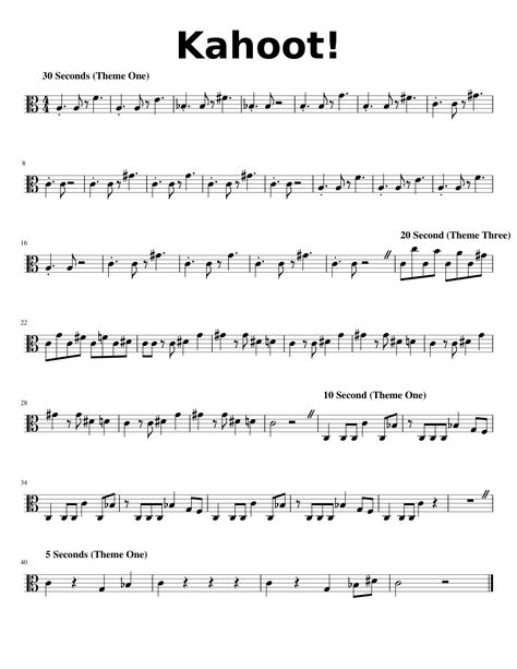 Wii Music Violin, Baritone Music Sheets, Rush E Violin Sheet Music, Alto Clef Sheet Music, Clarinet Music Sheets, Viola Sheet Music Alto Clef, Viola Notes, Trumpet Songs, Violin Music Sheets