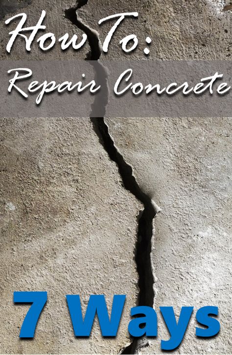 How to repair concrete 7 different ways. How To Fix Cement Cracks, How To Repair Cracks In Concrete, How To Repair Concrete Patio, Fixing Concrete Driveway, Fixing Cement Cracks, How To Repair Concrete Driveway, Repairing Concrete Patio, How To Fix Concrete Cracks, How To Repair Concrete Block Wall