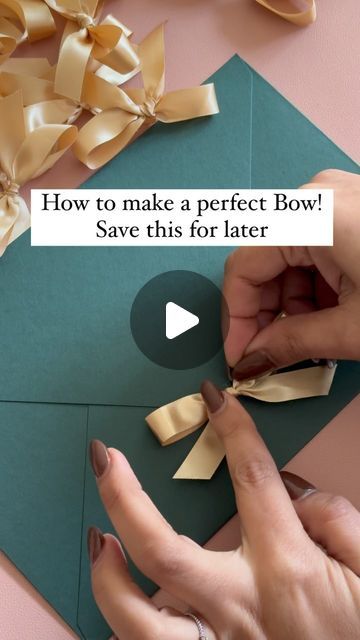 How To Make A Easy Bow With Ribbon, Flat Ribbon Bow, Best Way To Tie A Ribbon Bow, How To Make Simple Bows With Ribbon, Making A Small Bow With Ribbon, How To Make A Flat Bow, Make A Bow Tie Diy, Bow Tie Ribbon Diy, How To Make Satin Ribbon Bows