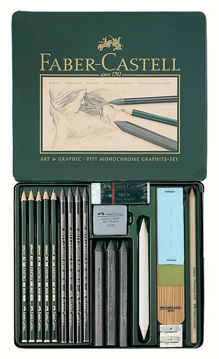 Faber Castell Pencil Set, Art Pencils Set, Drawing Materials Aesthetic, Drawing Tools Art Supplies, Art Materials List, Faber Castell Drawing, Faber Castell Pencil, Drawing Materials, Art Supplies List