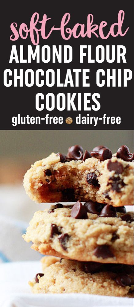 Almond Flour Chocolate Chip, Almond Flour Chocolate Chip Cookies, Dairy Free Low Carb, Gluten Free Chocolate Chip Cookies, Chocolate Chip Cookies Recipe, Dairy Free Chocolate, Keto Cookies, Savoury Cake, Cookies Recipes Chocolate Chip