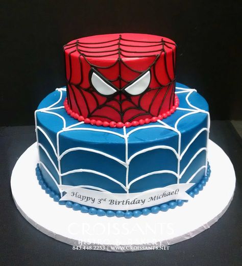 Spiderman Birthday Cakes, Cartoon Cakes, Spiderman Cake Topper, Spiderman Birthday Cake, Blue Birthday Cakes, Superhero Birthday Cake, Pinterest Cake, Novelty Birthday Cakes, Spiderman Birthday Party