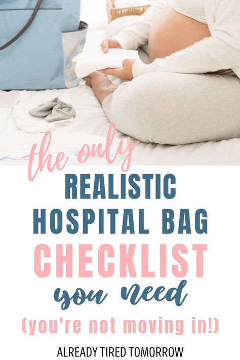 Don't forget everything you need when you pack your hospital bag for the arrival of your new baby! This checklist is packed with all the must have items and nothing you don't need! hospital bag prep, new baby, hospital bag checklist! What To Pack In Your Hospital Bag Mom, Packing Your Hospital Bag, Easy Hospital Bag Checklist, What To Pack In Hospital Bag For Labor, Hospital Birth Bag Packing Lists, What You Need In Your Hospital Bag, Nursery Bag Hospital, Must Have Hospital Bag New Moms, Mommy Bag For Hospital Packing Lists