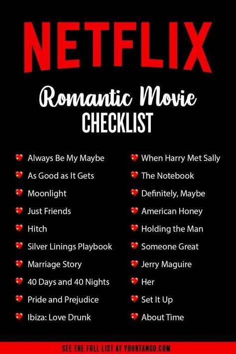 Best Romance Movies, Movie Checklist, Netflix Movie List, Date Night Movies, Romance Movies Best, Love Story Movie, Romantic Series, Movie Hacks, Movie To Watch List