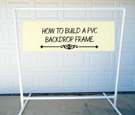 Freestanding DIY PVC Backdrop: How to Hang Your Paper Flowers Diy Pvc Pipe Backdrop, Pvc Backdrop Stand, Hanging Paper Flowers, Diy Backdrop Stand, Pvc Backdrop, Flowers Backdrop, Deco Ballon, Diy Photo Backdrop, Pvc Pipe Projects