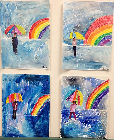 Spring Art... | Grade ONEderful: A First Grade Teaching Blog: Spring Art... Winter Kunst, Grade 1 Art, Weather Art, First Grade Art, Spring Art Projects, 2nd Grade Art, Bel Art, Classroom Art Projects, Ecole Art