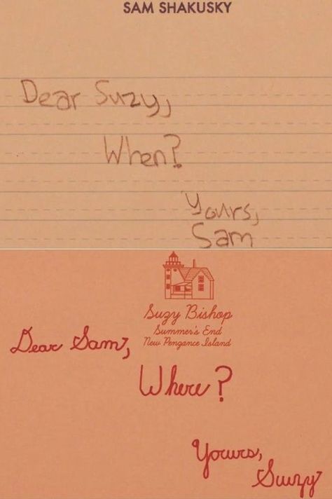 Moonrise Kingdom Wes Anderson, Quotes, Moonrise Kingdom, Handwritten Letters, Handwriting, Filmmaking, Orange, Red